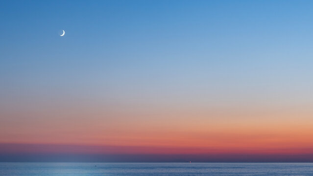 sunset over the sea