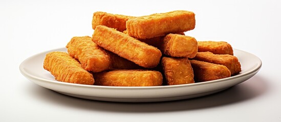 Fototapeta premium vegan fish sticks that are tasty and separate