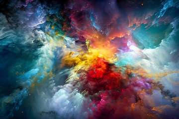 Fototapeta na wymiar Colorful Smoke abstract background