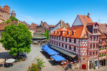 Tiergartnertor Square in the old town of Nuremberg - 651740655