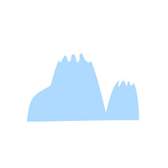Fototapeta na wymiar snowcapped mountain icon