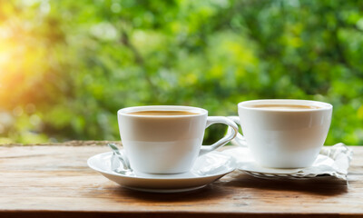 Taza de Caf&eacute; en la Ma&ntilde;ana