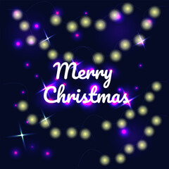 Merry Christmas and Happy New Year background.
