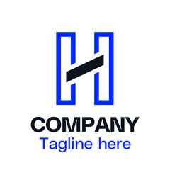 vector h letter logodesign