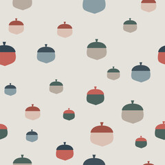 acorn seamless pattern