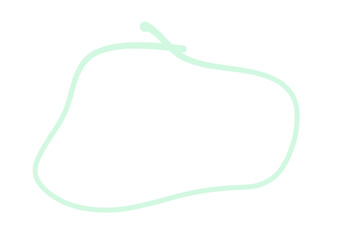 pear on a white background green monoline