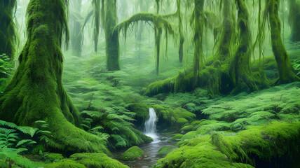 Enchanted Forest Odyssey: A Magical Journey Amongst Mossy Glades, Majestic Trees,