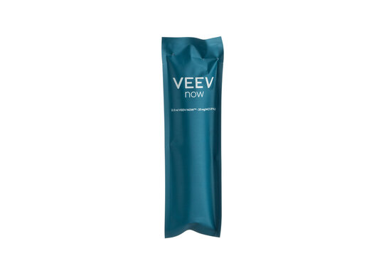 Yerevan Armenia - September 08, 2023: VEEV NOW Disposable Vape Device.
