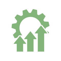 Illustration of repair icon green color. Creative sign from quality control icons collection. Filled flat Upgrade icons for computer and mobile. Symbols, logo graphics.