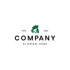 Chicken leaf logo design vector illustration