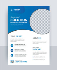 Modern new style attractive business flyer design, Minimal business flyer design