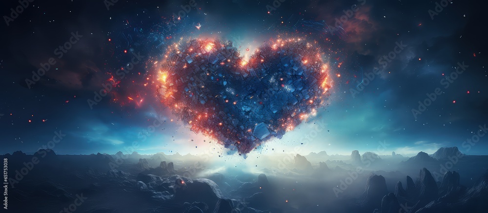 Poster artificial intelligence provides elements for this image of earth in space