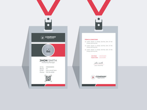 Creative and modern ID card template	