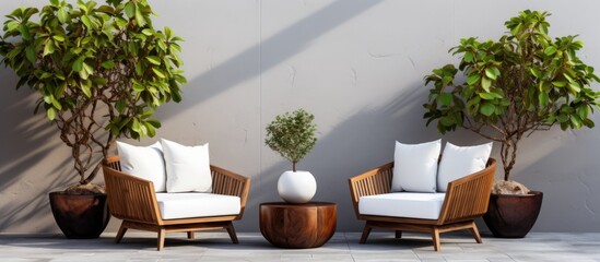 Fototapeta premium Contemporary outdoor furniture and design
