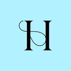 letter H logo design template. luxury logo