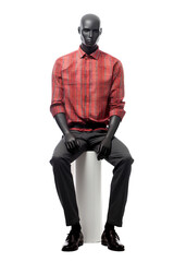 Mannequin as a Stateless Persons, transparent background, isolated image, generative AI
