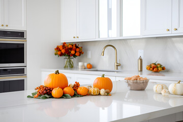 pumpkin in a kitchen