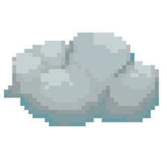 Obraz premium cloud pixel art