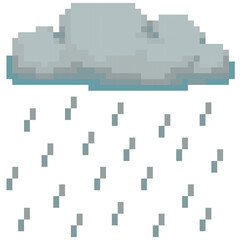 rainy pixel art
