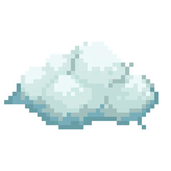Fototapeta premium cloud pixel art