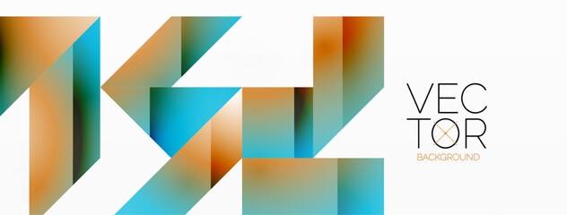 Geometric purity on white - lines, squares, triangles unite. Minimalist harmony in elegant simplicity