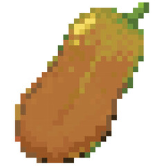 Fototapeta premium papaya fruit pixel art