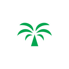 Fototapeta na wymiar palm tree icon silhouette abstract