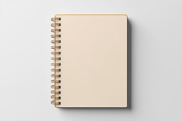 ai generated A blank notebook mockup with a top view perspective. - obrazy, fototapety, plakaty