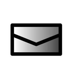 Gray Email Vector Icon