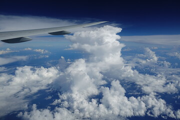 Fototapeta na wymiar A dense, towering vertical cloud.