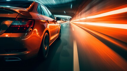 Speeding Through Urban Nights: Exploring the Thrills of City Street Racing and Fast Car Transportatio, generative AI