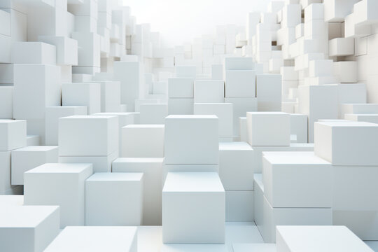 Bright White 3d Blank Block Box © Dadan Kurniawan