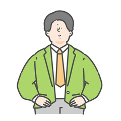 男性のビジネスパーソンのイラスト