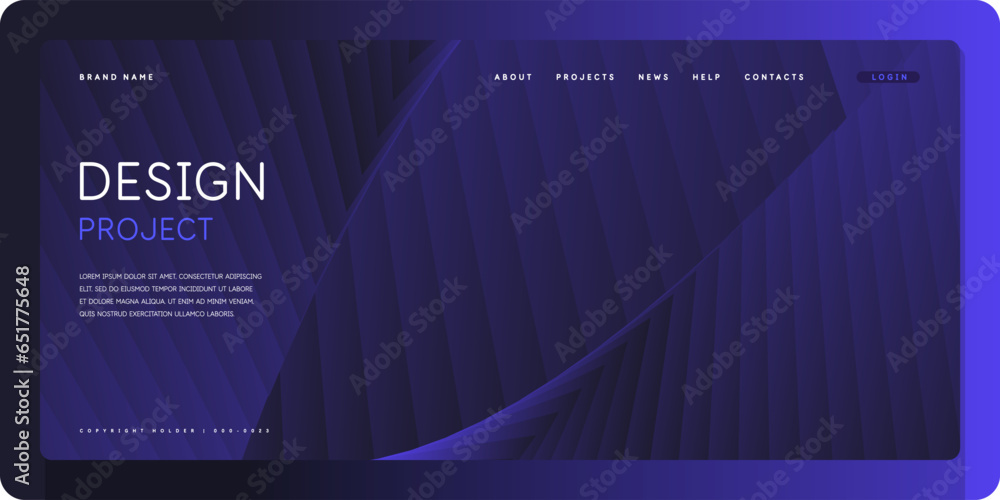 Poster template for the design and placement of text. modern stylish graphics with geometric shapes. a page
