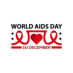 World AIDS Day vector design for T-Shirt , poster card design and more other.