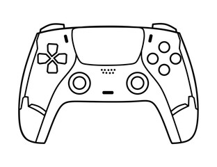 Simple vector gamepad icon. Joypad, joystick illustration isolated on white background. The best Gamepad icon vector, illustration logo template in trendy style. Suitable for many purposes. © yashis007