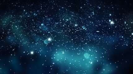 Obraz premium Blue star dust background, bokeh