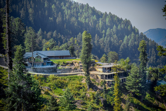 House view on top of Mountains off Murree-NathiaGali Pakistan