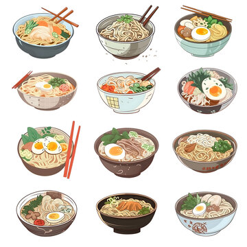 Simple illustration noodles