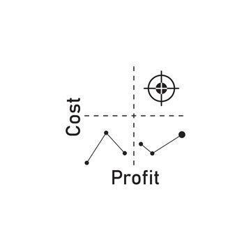 quadrant concept  diagram  logo illustration