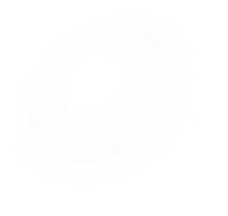 Digital png illustration of white abstract circular shape on transparent background