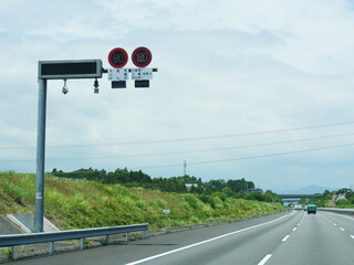 高速道路の速度標識
