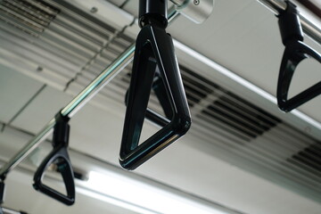 Hanging strap on the train.