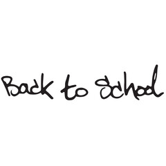 Digital png text of back to school on transparent background