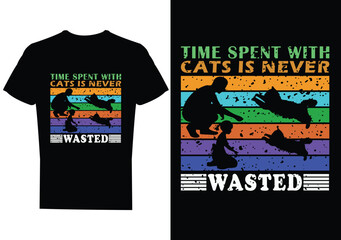 Cat t shirt design