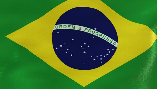 Brazil Flag Slow Motion