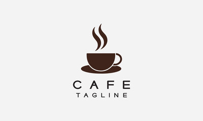Café restaurant vector logo icon design