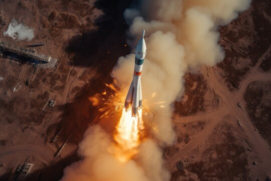 launch space launch vehicle from cosmodrome