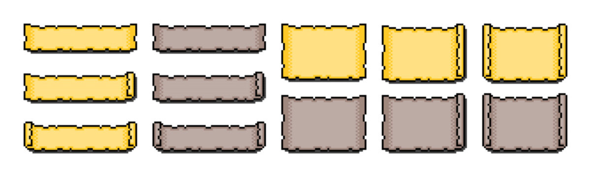 ドット絵 ゲーム風 紙フレームセット
