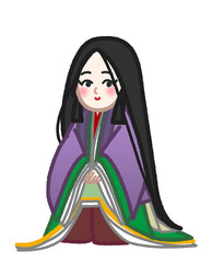 紫式部をイメージしたイラスト